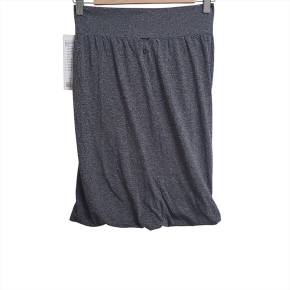 Lululemon Boulevard Bliss Skirt 8 Black White Travel Stretch Ruched Hem … - Picture 5 of 10